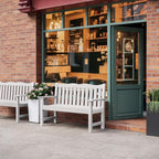 Stoog 2-Person Outdoor Bench, All-Weather HIPS Plastic Garden Bench - Image 2