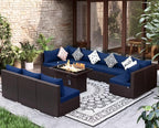 NICESOUL Modern Outdoor Patio Sectional Sofa Set - Image 2
