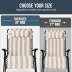 Best Choice Products Set of 2 Extra Wide Adjustable Steel Mesh Zero Gravity - Image 4