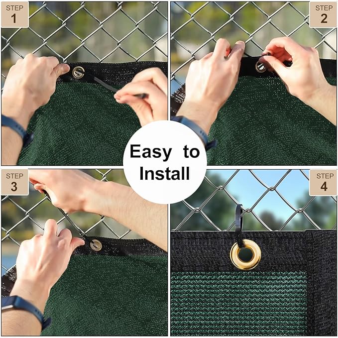UPGRADE Privacy Screen 3' x 16' Fence Commercial Shade Cover - Image 5