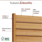 6.1ft H x 3.1ft W Freestanding or Surface Mounted Enclo Sierra Privacy Screen - Image 3