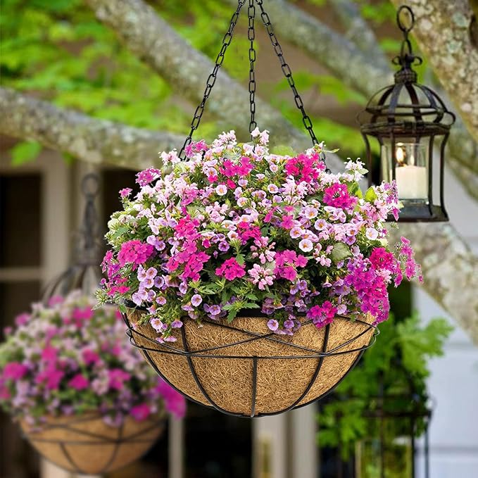 4 Pack 20 Inch Hanging Planters Baskets - Image 2