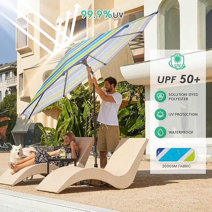 JEAREY 9FT Outdoor Patio Umbrella - Image 5