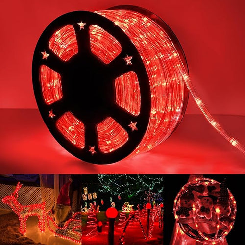 100ft LED Rope Lights Outdoor, 720 LED Connectable and Flexible Tube Lights by Jnaurb