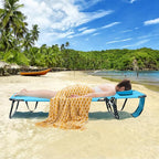 GYMAX Tanning Chair, 350lbs Beach Lounge Chair - Image 7