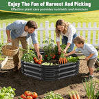 Hexagon Raised Garden Bed, 48 Inch Diagonal & 12 Inch Tall, Galvanized Steel - Image 6