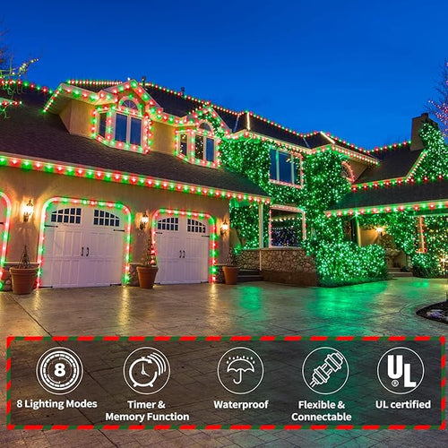100ft LED Rope Lights Outdoor, 720 LED Connectable and Flexible Tube Lights - Image 2