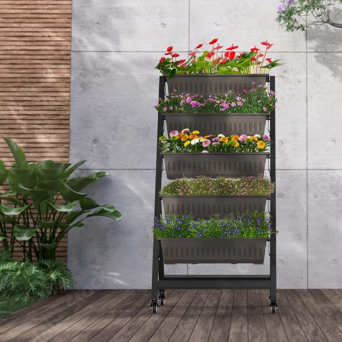 TOREVSIOR 5-Tier Vertical Raised Garden Bed, Vertical Garden Planter - Image 7