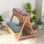 Giantex Vertical Raised Garden Bed, 3 Large Wood Planter Boxes - Image 2