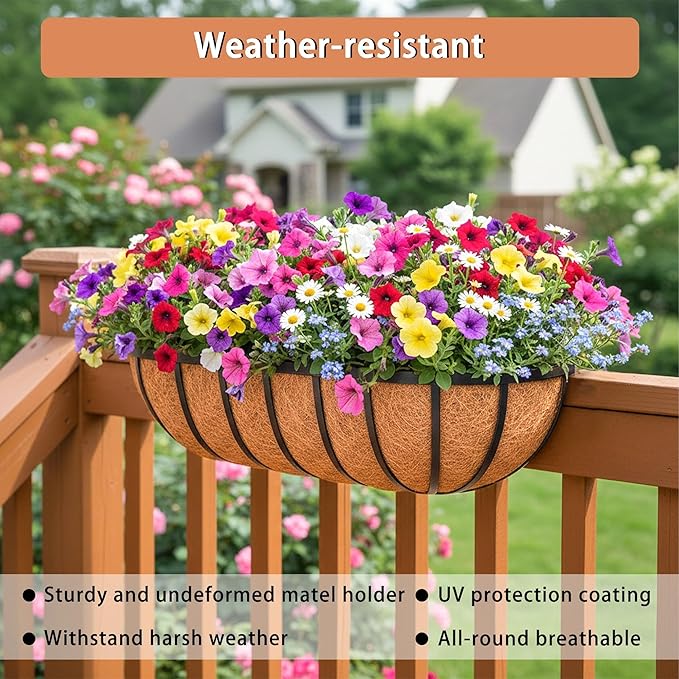 16'' Window Box Railing Planter - Image 3