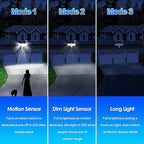 Energetic Solar Outdoor Lights, 1800LM 150 LED Security Motion Sensor Outdoor - Image 5