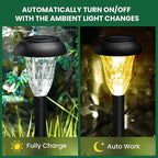 GIGALUMI 16 Pack Solar Lights Outdoor Waterproof, Warm White Pathway Light - Image 4