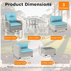 8-Seat Modern Patio Furniture Set - Image 3