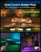 Lumary Smart Pathway Lights Pro 700LM, RGBAICW Color Changing Landscape Lights - Image 4