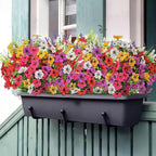 12 Bundles Artificial Flowers for Outdoor, No Fade Fake Plastic Flower Lavender - Image 4