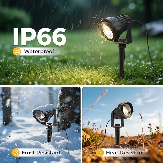 L LOHAS LED 5W Dusk to Dawn Outdoor Lighting, Auto On/Off 3000K Landscape - Image 3
