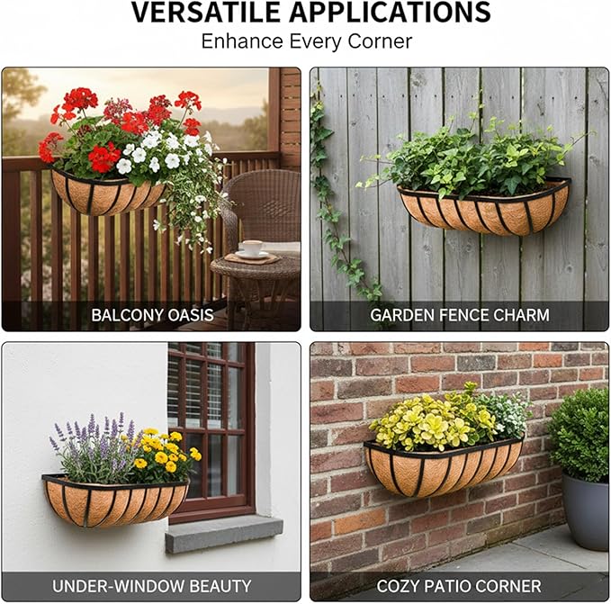24“ Window Box Railing Planter - Image 7