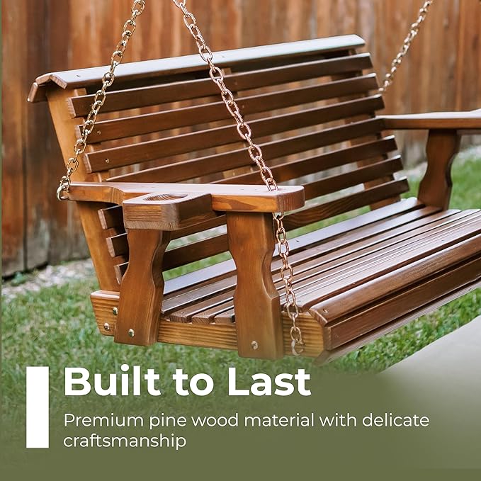 Amish Casual 4 Foot Roll Back Porch Swing - Image 3