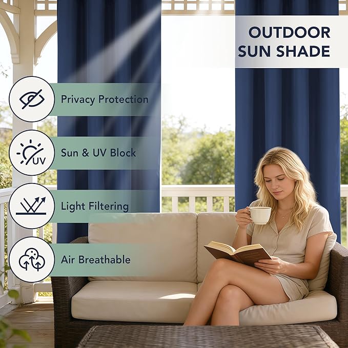 Patio Curtains Outdoor Waterproof - Image 3