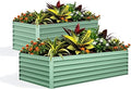 Garvee 2PCS 8x4x2ft Galvanized Raised Garden Bed Outdoor, Rust-Resistant Raised by Garvee
