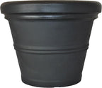 Tusco Products RR20BK Classic Rolled Rim Garden Planter by TuscoProducts