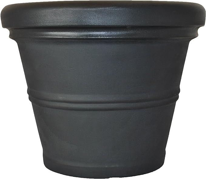 Tusco Products RR30BK Classic Rolled Rim Garden Planter by TuscoProducts