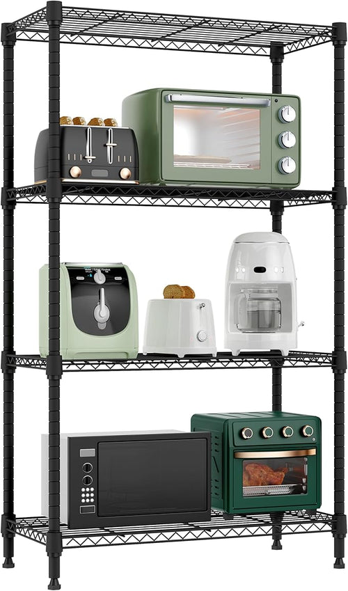 1000 lbs 4 Tier Shelf Metal Storage Shelves Wire Rack Closet Organizers by MEIGAOPLASTICANDMETALHKCOLIMITED