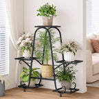 Plant Stand Indoor Outdoor Shelf Metal Holder Pot Rack Multiple Plants Stand - Image 4
