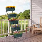 YBING Vertical Raised Garden Bed 5 Tier Herb Garden Planter 48.2 Inches Tall - Image 5