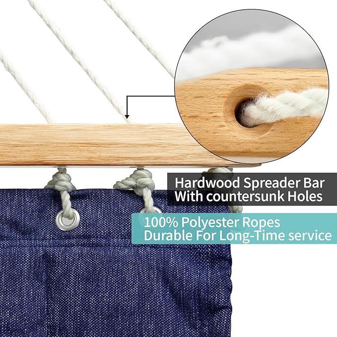 Double Quilted Fabric Hammock - Image 7