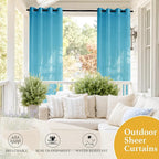 RYB HOME Waterproof Outdoor Curtains - Image 5