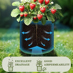 4 Pack 5 Gallon Grow Bags with Handles Garden Vegetable Flower Grow Bags - Image 2