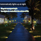 Solar Lights Outdoor Metal Garden Stake Waterproof Crackle Glass Globe Garden - Image 5