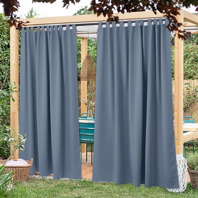 NICETOWN 2 Panels Outdoor Curtainss - Image 2