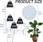 Plant Stand Indoor Outdoor, 3/4 Tier 30" Tall Metal Flower Pot Holder Shelves - Image 2
