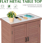 Outdoor Storage Cabinet & Potting Bench Table - Image 4