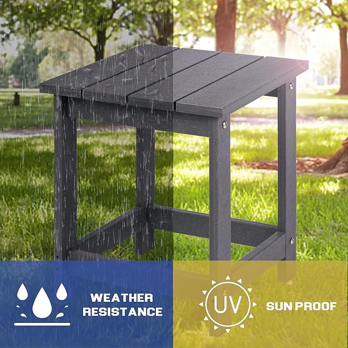 LZRS Adirondack Square Outdoor Side Table - Image 4