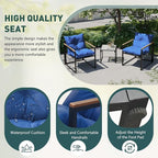 Outdoor Wicker Patio Furniture Set, Rattan Sectional Sofa Set - Image 6