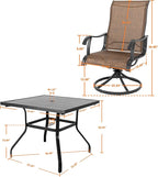 NUU GARDEN Outdoor Dining Set 5-Piece Patio Set - Image 2