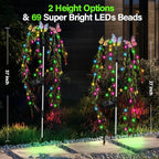 Solar Garden Lights Outdoor Decorative Waterproof, 69LED Swaying Tree Solar - Image 5