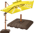 Best Choice Products 10ft Square Cantilever Patio Umbrella w/Base Included by BestChoiceProducts