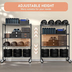 53" W Storage Shelves 1760LBS 4 Tier Metal Shelving Unit - Image 6