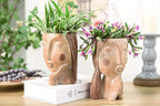 Head Planters for Indoor Plants, Face Flower Pot Head Planter Succulent - Image 9