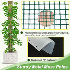 60" Metal Moss Pole, D Shape Sphagnum Moss Pole, Moss Poles - Image 3