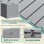 Devoko 40 Gallon Deck Box Outdoor Storage Box Waterproof - Image 2