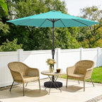 MEWAY 9ft Patio Umbrella Outdoor Table Umbrellas - Image 3