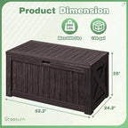 Greesum Outdoor Storage Box 120 Gallon Storage Bin - Image 4