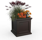 Mayne Fairfield 24-Inch Self Watering Square Planter Box, Weather-Resistant and by Mayne