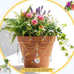Sun Catcher Plant Hanger with Beads and Glass Crystal Beaded Plant Accessories - Image 2