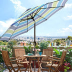 Blissun 9' Outdoor Patio Umbrella, Outdoor Table Umbrella, Yard Umbrella - Image 5